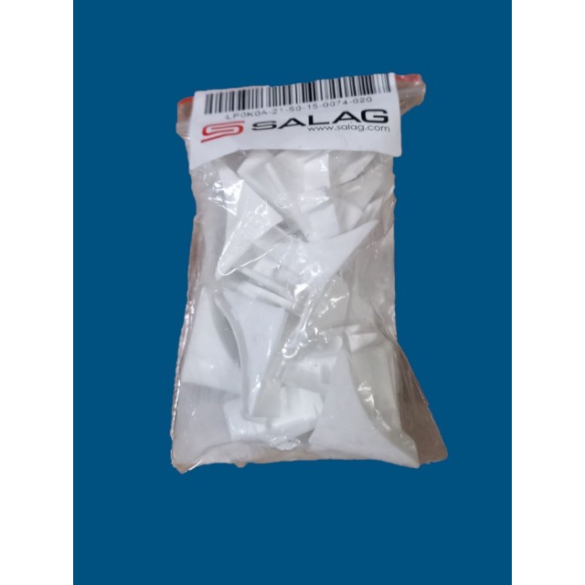 Тапа за водобранна лайсна Salag, Бял, 20/56 | цена за 1бр
