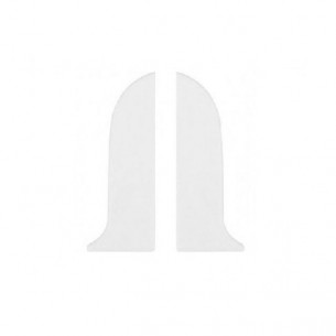 Тапи лява и дясна за перваз SG56/00 Salag, Бял 2бр. блистер | цена за 1блистер