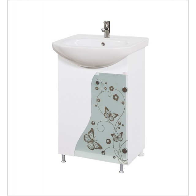 Долен шкаф за баня Макена Елит с мивка, Бял | цена за 1бр