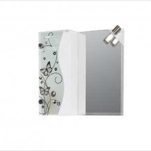 Горен шкаф за баня Макена Елит с огледало, Бял | цена за 1бр Горен шкаф за баня Макена Елит с огледало, Бял | цена за 1бр