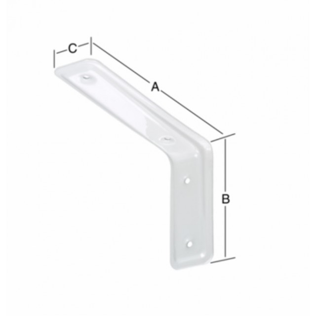 Конзола 3F Vormann, 160 x 105 x 40 мм, Бял | цена за 1бр