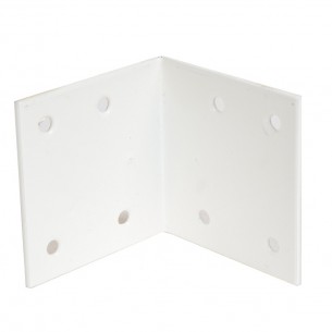 Планка винкел Vormann 60 х 60 мм / ш.60 мм,д.2.0 мм / бяла | цена за 1бр