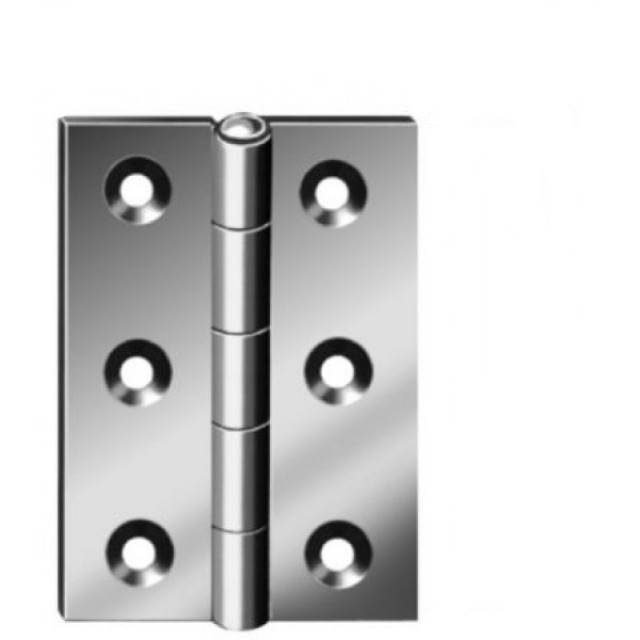 Панта шарнирна слим Vormann 50 х 39 x 1.22 мм  / 6 отвора за ф3.0 мм / | цена за 1бр