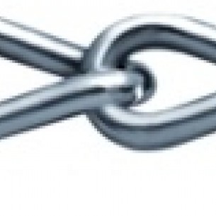 Поцинкована стоманена усукана верига "форма А" ф4.0 Vormann звено 19 x 15.2 мм / якост 400 кг / | цена за 1линм