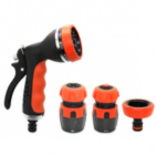 Комплект-пистолет 8 струи и конектори Soft grip | цена за 1бр