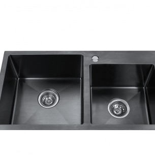 Двойна мивка за кухня Алпака Cascada S7843HB, 78 х 43 х 22 см | цена за 1бр