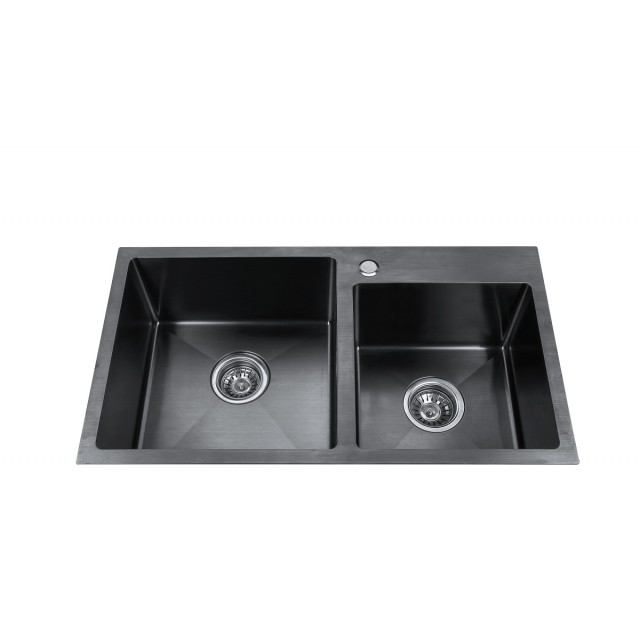 Двойна мивка за кухня Алпака Cascada S7843HB, 78 х 43 х 22 см | цена за 1бр