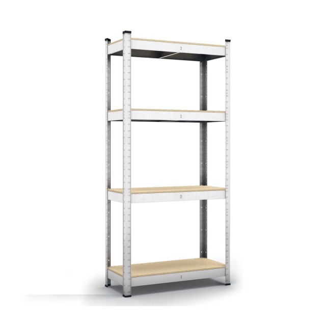 Стелаж метален поцинкован Standart DIY, 4 MDF рафта x 175, 180 х 90 х 40 см | цена за 1бр