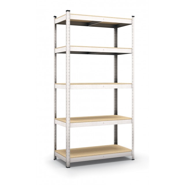 Стелаж метален поцинкован Standart DIY, 5 MDF рафта, 180 х 90 х 40 см | цена за 1бр