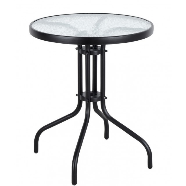Метална маса My Garden с PVC темперирано стъкло SC-070 / Ø 70см | цена за 1бр
