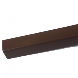 PVC V профил 15 х 15 мм Ideal 019, Кафяв, 2.7 м | цена за 1бр