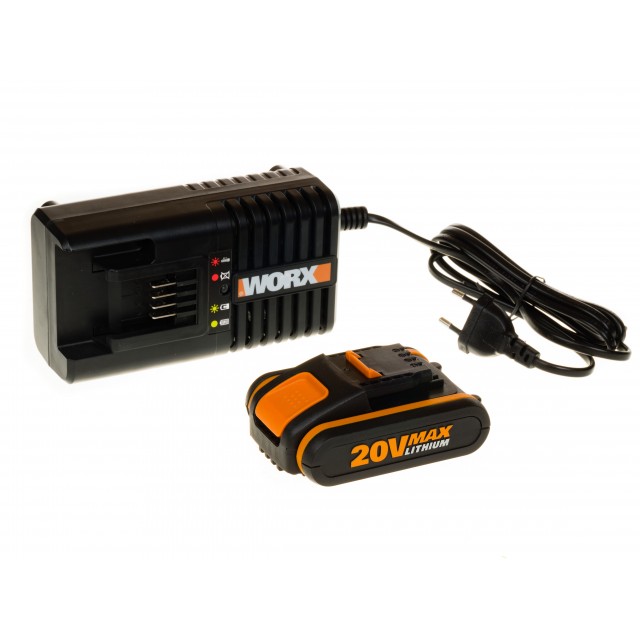 Батерия и зарядно Worx WA3601 Li-ion 20V/2.0Ah | цена за 1бр