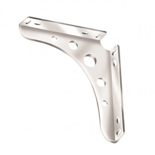 Конзола рафтоносач Vormann Delta line 200 х 200 х 24 мм, Металик | цена за 1бр