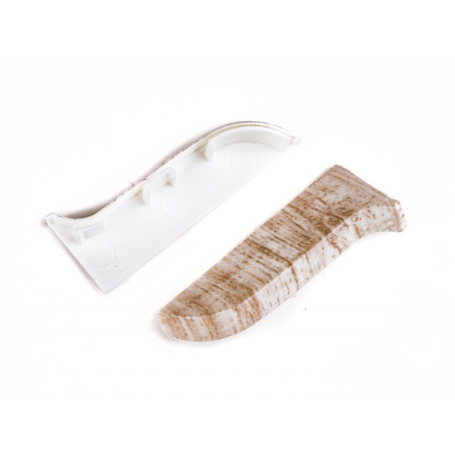 Тапи лява и дясна за перваз SG56/71 Salag, Бял селски дъб 2бр. блистер | цена за 1блистер