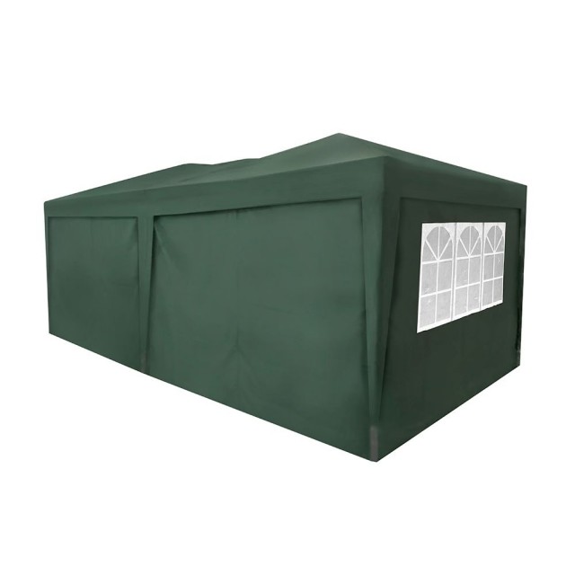 Сгъваема шатра 3 х 6 м, 3 регулируеми височини, Зелен | цена за 1бр