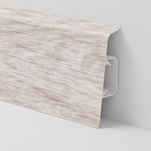 PVC перваз SG75/F0 Salag с кабел канал, Дъб пясъчен, 2.2 м | цена за 1линм