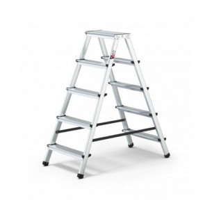 Стълба алуминиева 2 х 5 Multisystem двустранна домакинска 125 кг | цена за 1бр