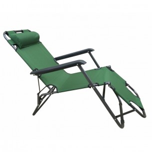 Сгъваем къмпинг 3-позиционен стол, 153х60х80см, с възглавница, T4001 зелен | цена за 1бр Сгъваем къмпинг 3-позиционен стол, 153х60х80см, с възглавница, T4001 зелен | цена за 1бр