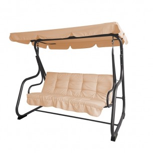 3-местна люлка My Garden TLS031 с функция "сън" 200х120х164см кафява | цена за 1бр