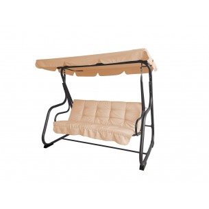 3-местна люлка My Garden TLS031 с функция "сън" 200х120х164см кафява | цена за 1бр