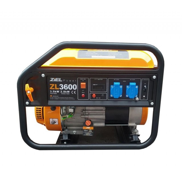 Генератор бензинов ZIEL ZL3600 2,8KW/ 3,5KW, 212CC | цена за 1бр
