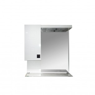 Горен шкаф за баня Макена Елиза с огледало, Бял | цена за 1бр Горен шкаф за баня Макена Елиза с огледало, Бял | цена за 1бр