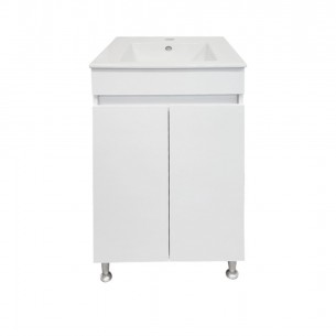 Долен шкаф за баня Макена Белучи с мивка, Бял | цена за 1бр Долен шкаф за баня Макена Белучи с мивка, Бял | цена за 1бр