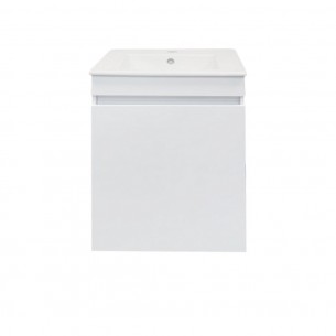 Долен шкаф за баня Макена Лондон 1 с мивка с плавно затваряне, Бял | цена за 1бр