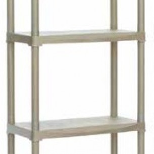 Стелаж PVC 175422 Бежов, 4 рафта х 20 кг, 60 х 30 х 133 см | цена за 1бр Стелаж PVC 175422 Бежов, 4 рафта х 20 кг, 60 х 30 х 133 см | цена за 1бр