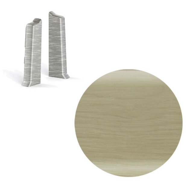 Лява тапа за перваз NG62/73 Salag, Полярен дъб | цена за 1бр