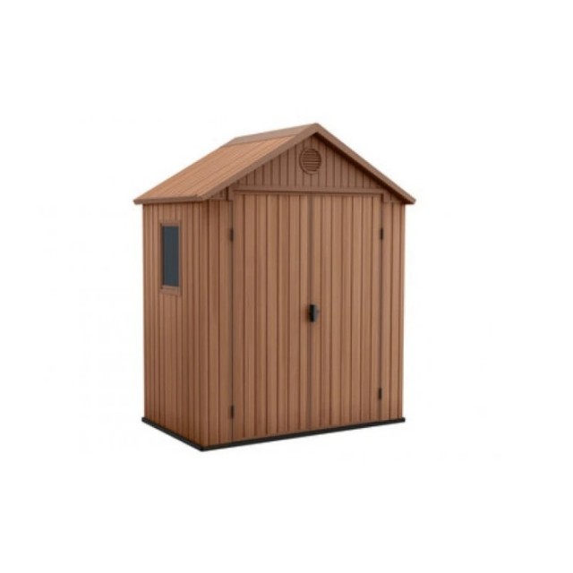 Градински навес барака Keter Darwin, Кафяв, 221 x 121 x 190 см | цена за 1бр