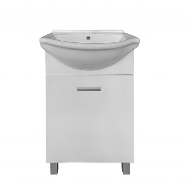 Долен шкаф за баня Makena SM430F с мивка, Бял | цена за 1бр