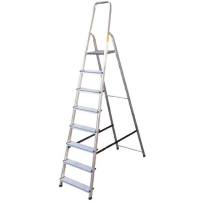 Алуминиева домакинска стълба 7+1, 2.0 м | цена за 1бр