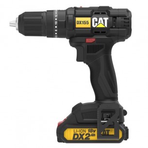 Акумулаторен винтоверт CAT DX155.1, 18 V, 50 Nm, с 2 батерии и зарядно | цена за 1бр