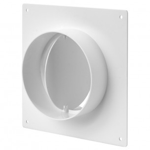 PVC Фланец за стена ф100 мм с клапа | цена за 1бр