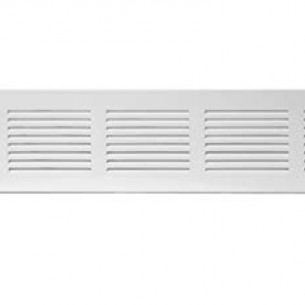 Вентилационна решетка метал 400х100 мм бяла | цена за 1бр Вентилационна решетка метал 400х100 мм бяла | цена за 1бр