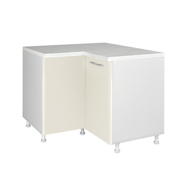 Ъглов долен шкаф с чупеща се врата, DU2K Беж гланц | цена за 1бр