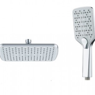 Комплект душ глава и душ слушалка CASCADA Chrome SL-1210HD | цена за 1бр Комплект душ глава и душ слушалка CASCADA Chrome SL-1210HD | цена за 1бр