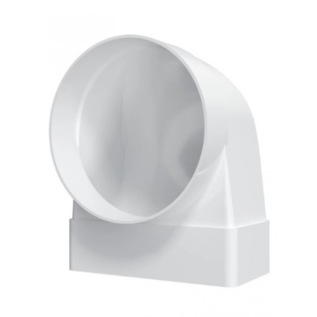 Коляно-конектор от правоъгълен в-д 60x204 към елемент с фланец ф125 620SK12.5FP | цена за 1бр