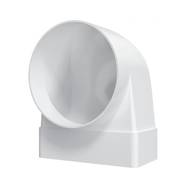 Коляно-конектор от правоъгълен въздуховод Omson 620SK12.5KP, 60x204 към кръгъл в-д ф125 мм | цена за 1бр