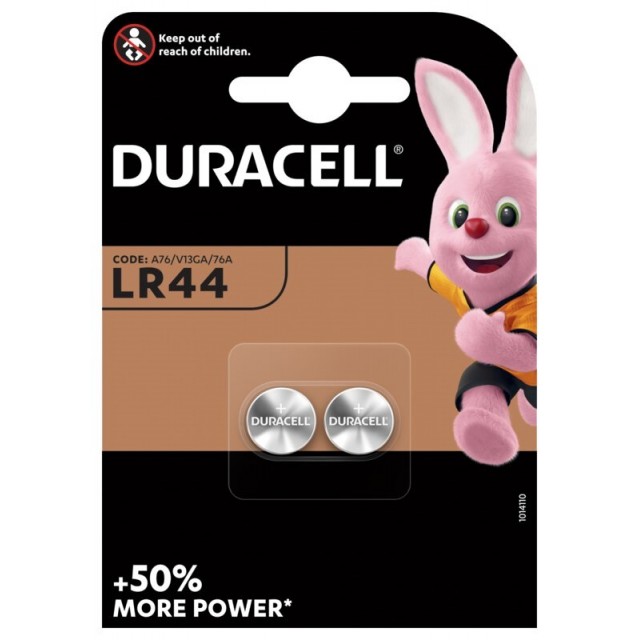 Батерии Duracell LR44 2бр. блистер | цена за 1блистер