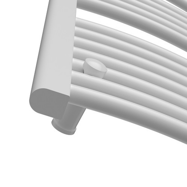 Стоманена лира за баня Cascada Oval 400 x 1200 мм бяла △T60 518 W | цена за 1бр