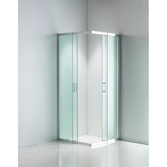 Квадратна душ кабина с плъзгащи врати мат CASCADA  80-90 x 80-90 см | цена за 1бр