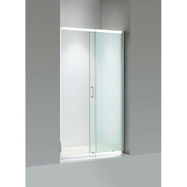 Стъклен параван за баня с плъзгаща врата Cascada 110-120 см, Мат | цена за 1бр