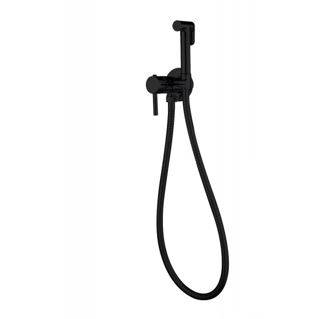 Месингов смесител Cascada Black с бидетна слушалка | цена за 1бр