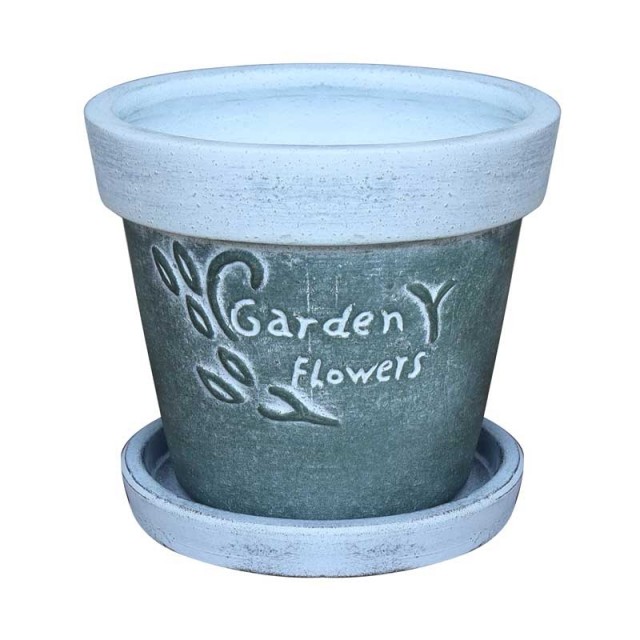 Саксия с подложка My Garden Flowers ф 15см;h 13см | цена за 1бр