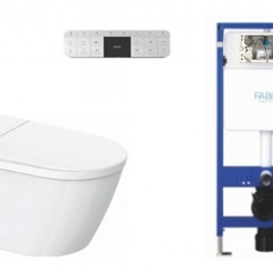 Смарт конзолна тоалетна със седалка Smart Aqua Cascada със структура за вграждане с бутон | цена за 1бр Смарт конзолна тоалетна със седалка Smart Aqua Cascada със структура за вграждане с бутон | цена за 1бр