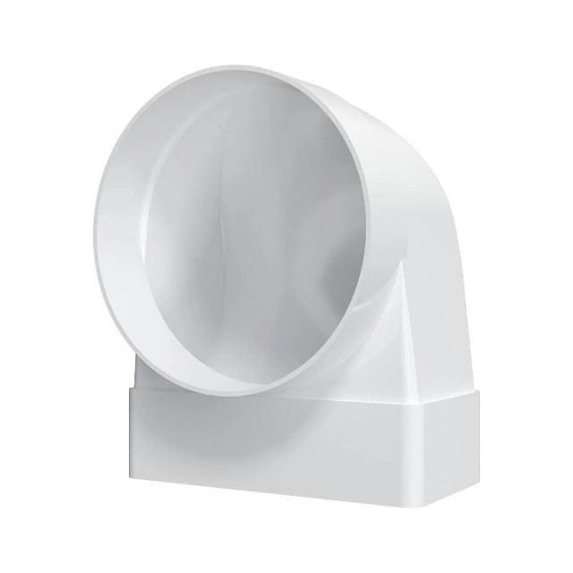 Коляно-конектор от правоъгълен в-д 55x110 към елемент с фланец ф100 511SK10FP | цена за 1бр