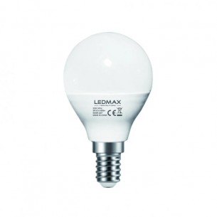 LED Крушка 5W LEDMAX G45 230V/50HZ /Е14/80Lm/W 6500K, RA80, IP20 CE/EMC | цена за 1бр
