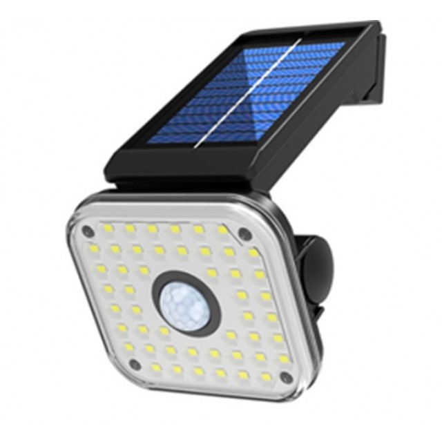 LED Соларен прожектор Ledmax 15W с датчик за движение, квадрат | цена за 1бр